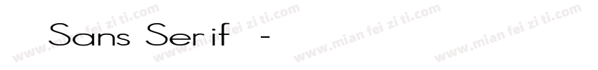 浓缩的Sans Serif生长字体转换